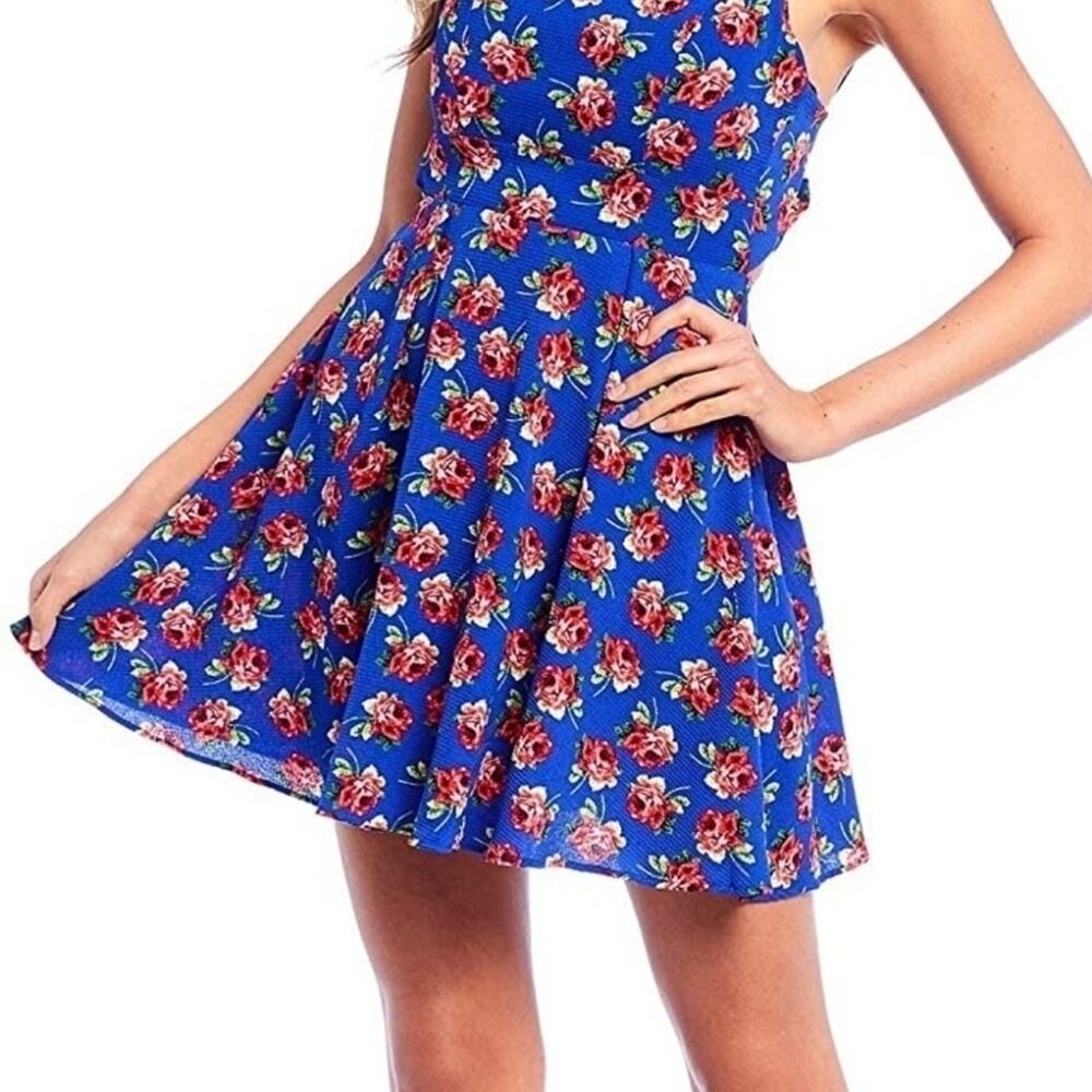 B. Darlin Womens Juniors Floral Hi Low Casual Summer Dress